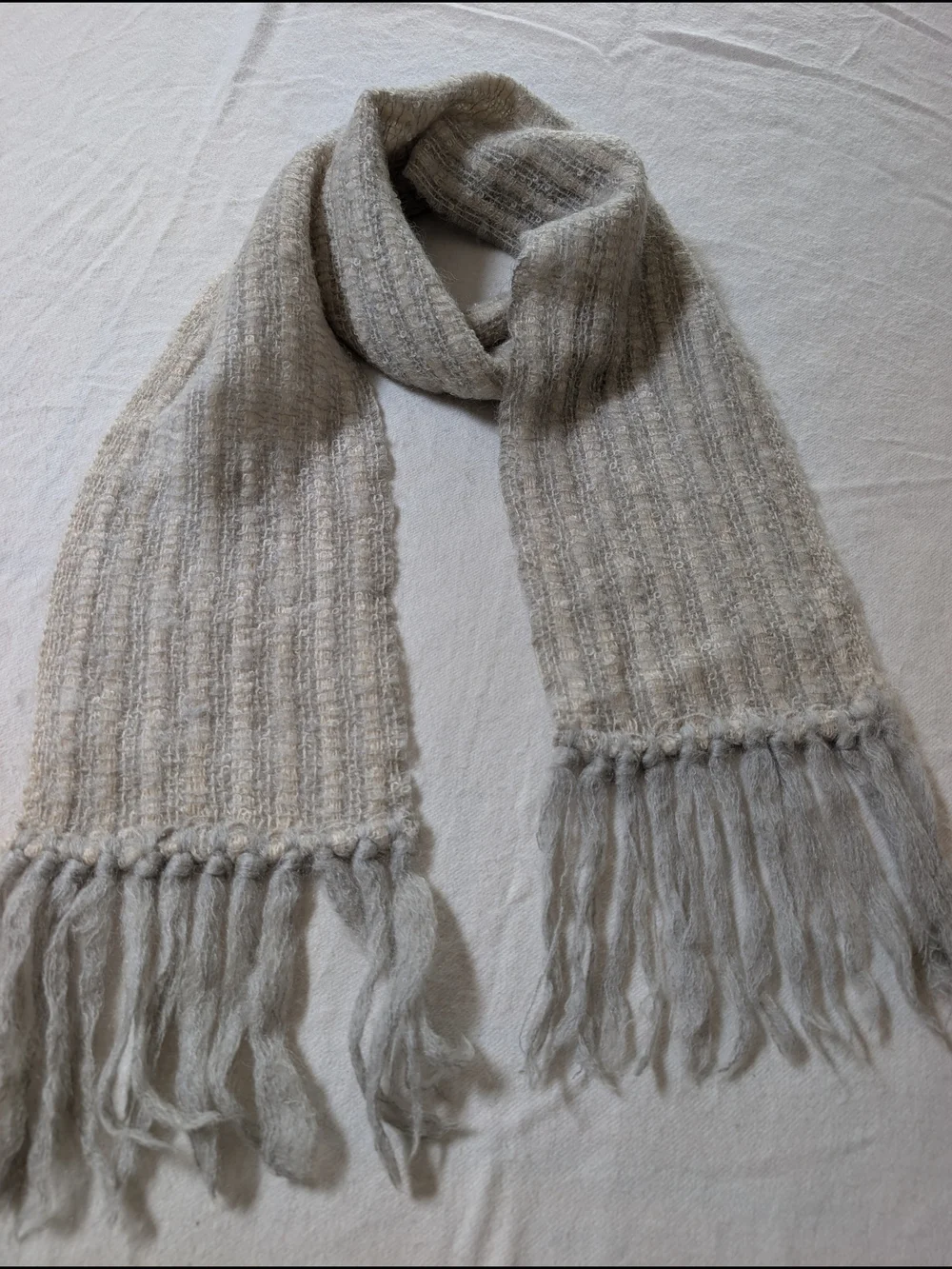 Mohair Wool Handwoven Scarf Donegal Design